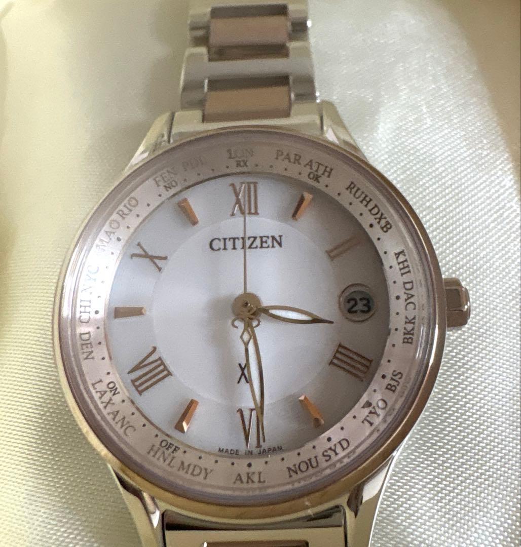 ま*様 美品CITIZEN XC シチズン クロスシー EC1165-51W 稼
