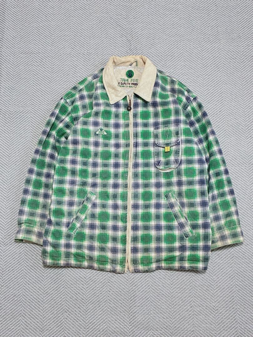 80〜90′sチョアコート ハンティングジャケット カバーオール コーデュロイ襟