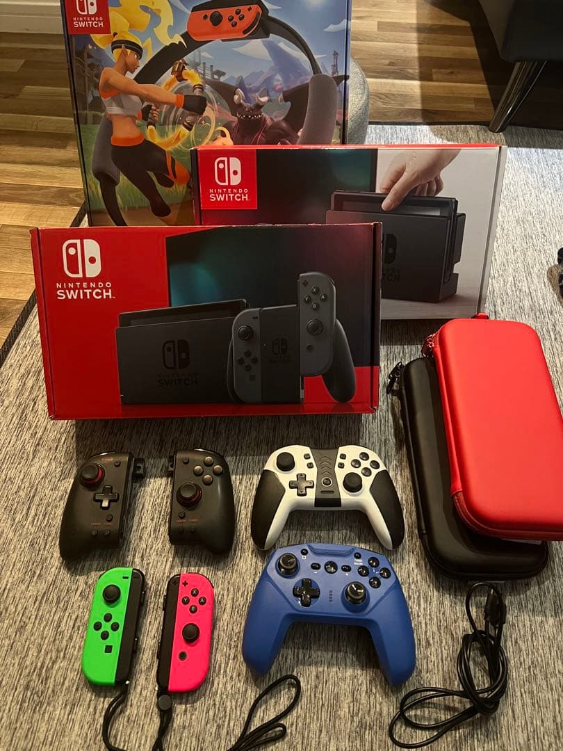 Nintendo Switch 本体 2台 周辺機器 ソフト セット 動作確認済