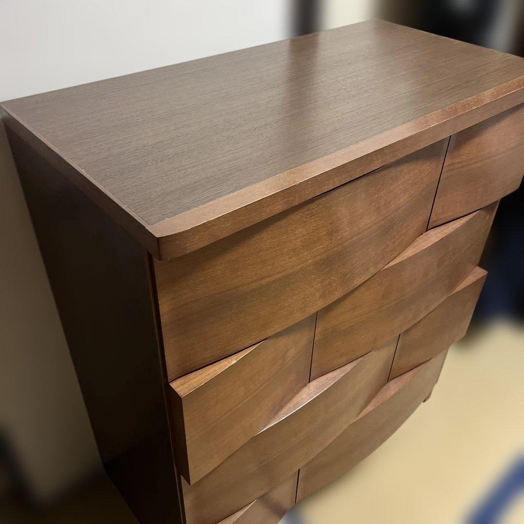 た*様 佐藤工芸 ウォールナット デュオ チェスト　W89cm