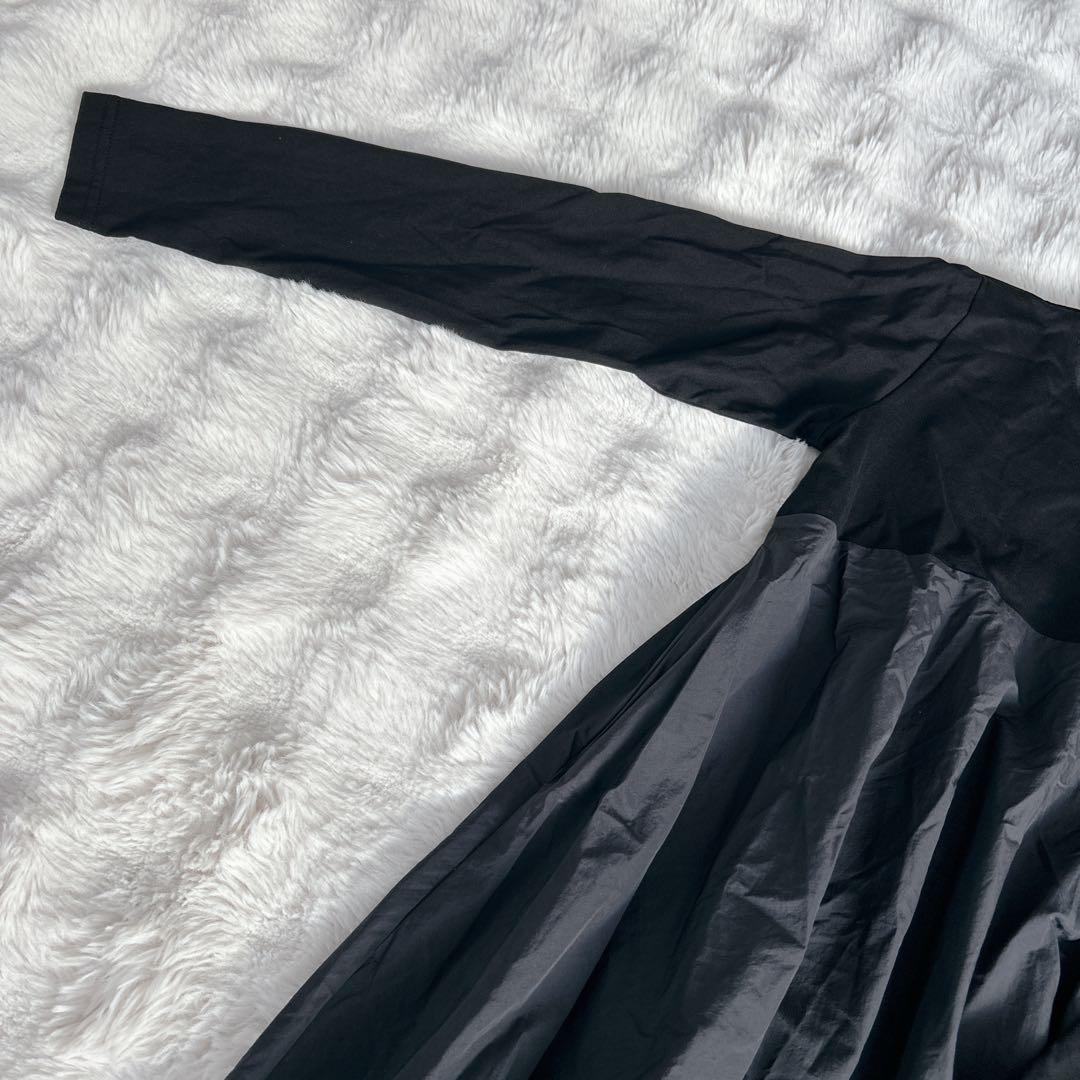 24AW✨ビアズリー★マルワンピ　ドッキング　ブラック