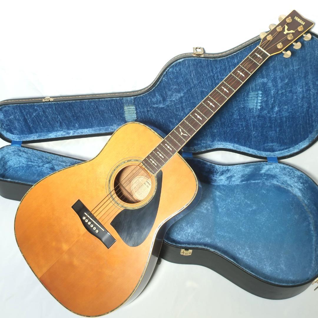 弦交換YAMAHA FG-735 ギター ヤマハ純正ハードケース付 バードインレ