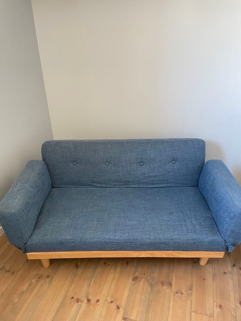 大幅値下げ LOWYA 2人掛けソファ クッション付き