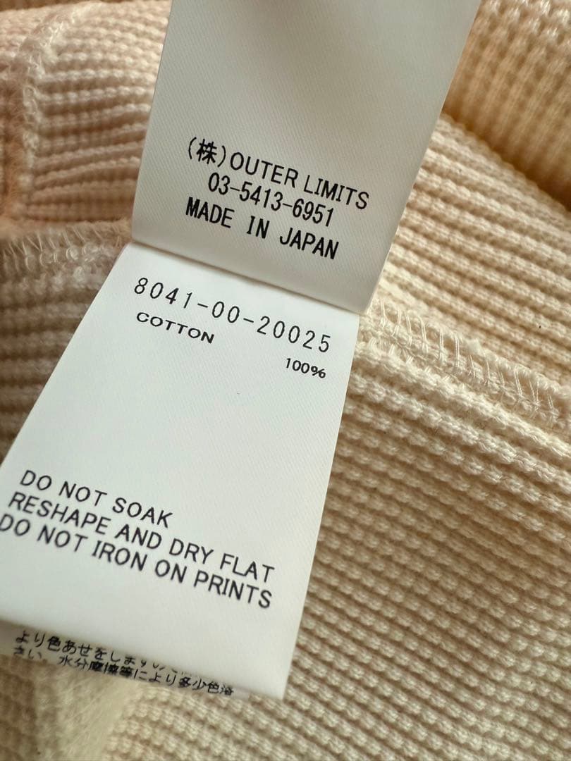 新品！Nigel Cabourn タートルネック　ワッフルセーター　アイボリー