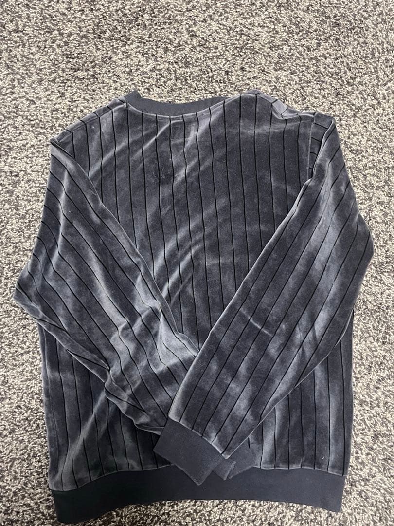 美品　Old Stussy vintage ストライプ柄 ベルベット生地　紺タグ