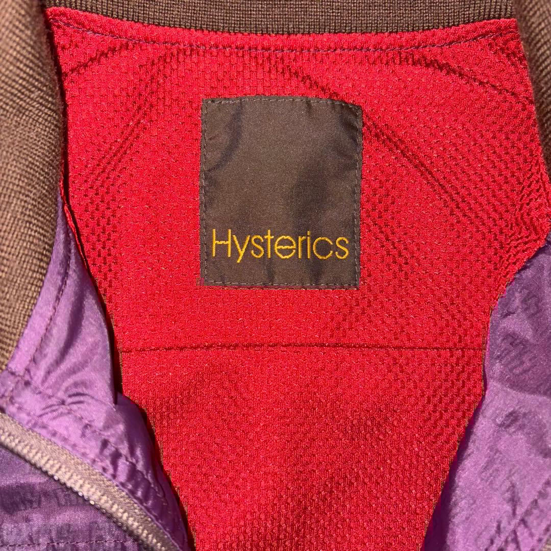 初期ヒス♬ナイロンジャケット紫茶色赤y2k00s総柄ma-1スタンドネック短丈