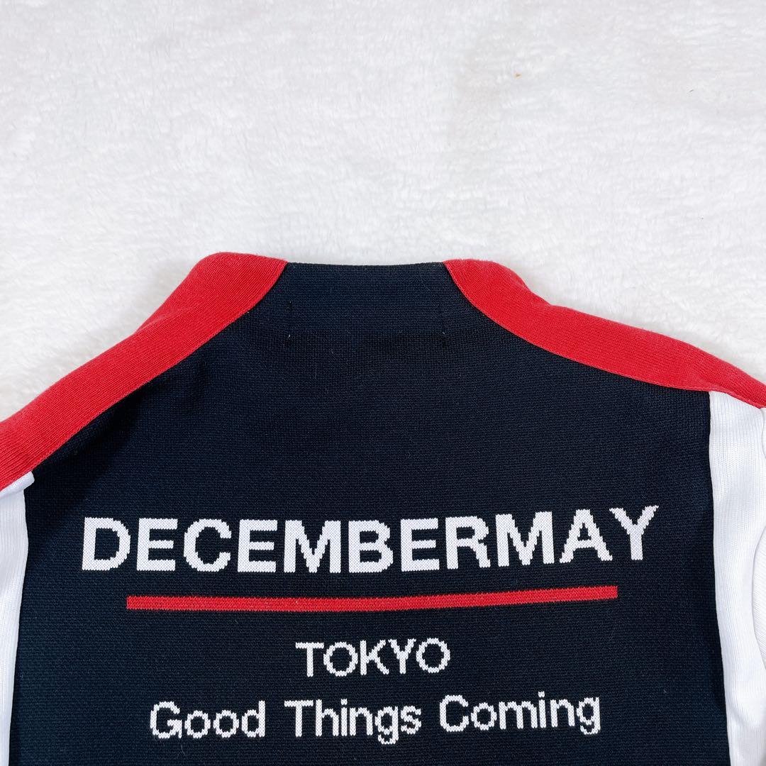 ディセンバーメイ　レディース　S　長袖　ブラック　ホワイト　ゴルフ　ダブルジップ