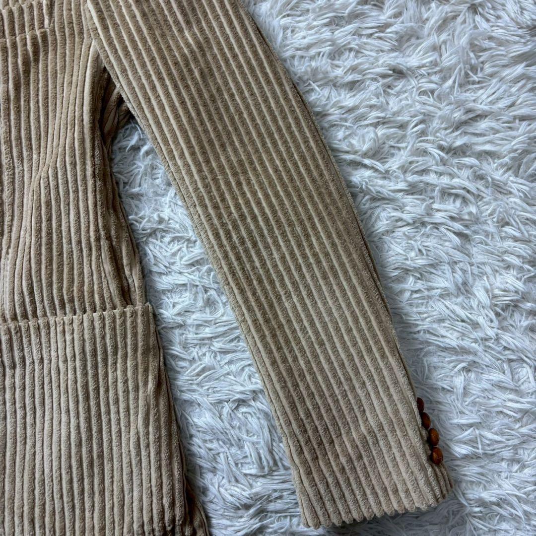 未使用級　タリアトーレ　太畝コーデュロイ　くるみボタン　テーラードジャケット