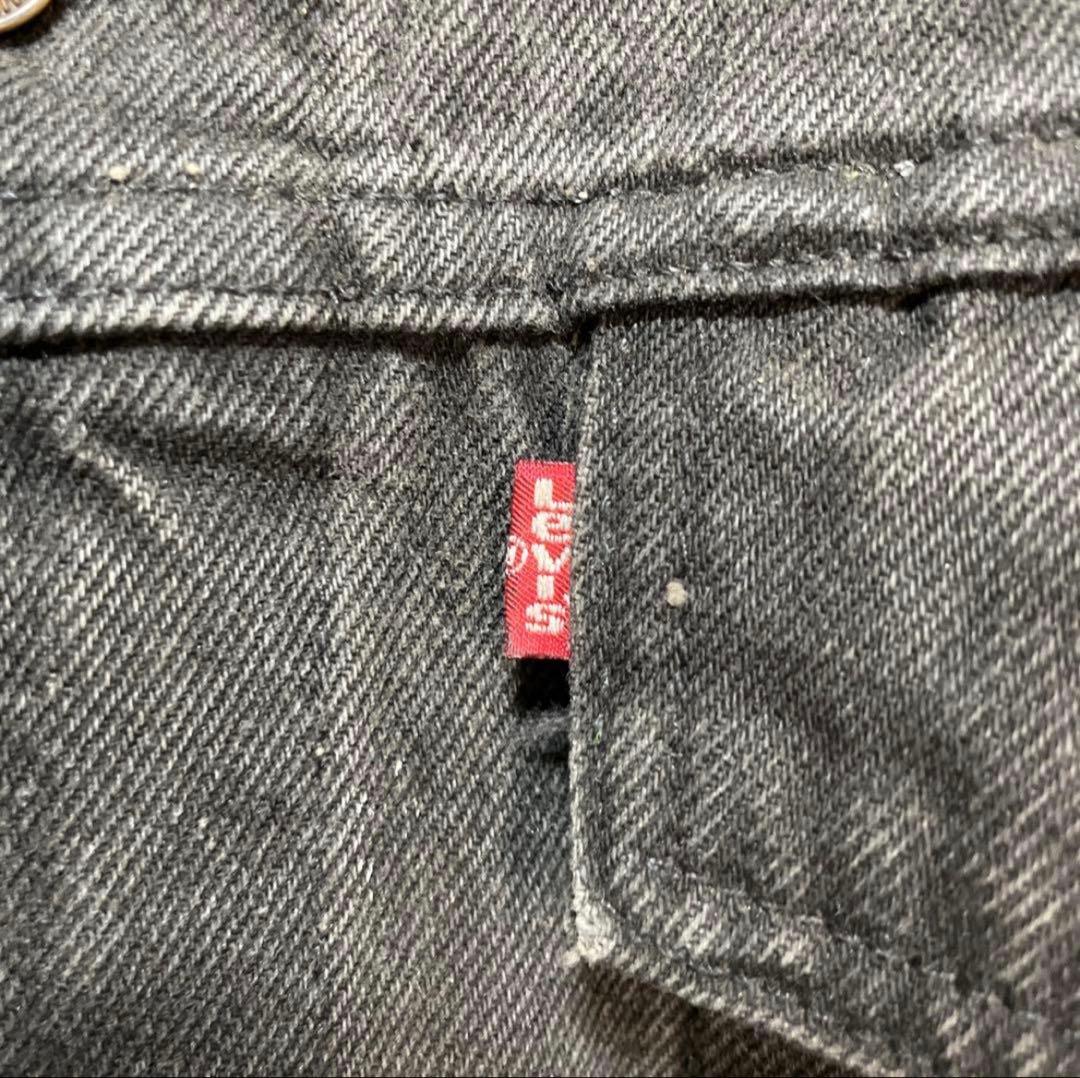 古着 90s リーバイス 70598 ブラックデニムジャケット デカパッチ