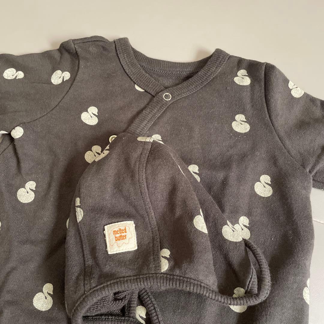 melted butter ブラックスワン　ロンパース