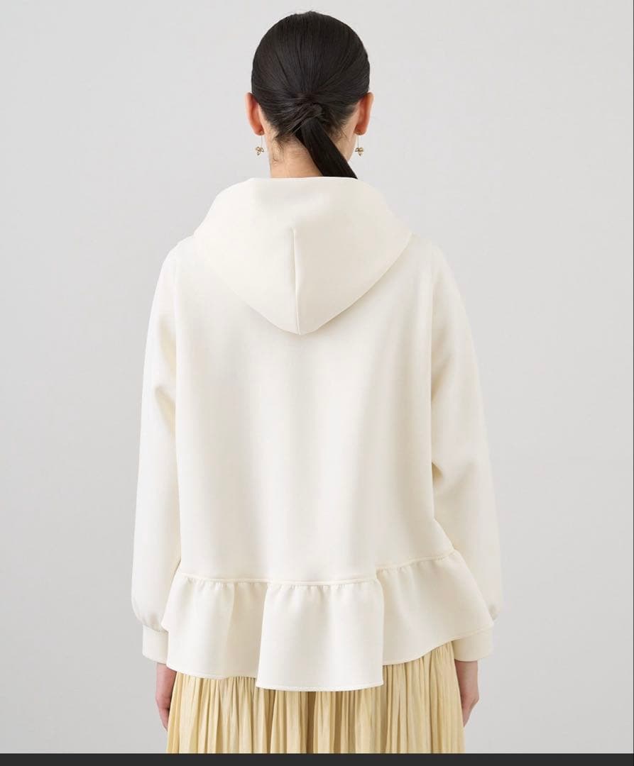 m*9様 アナイ　ダブル　ジャージーパーカー　フリルパーカー