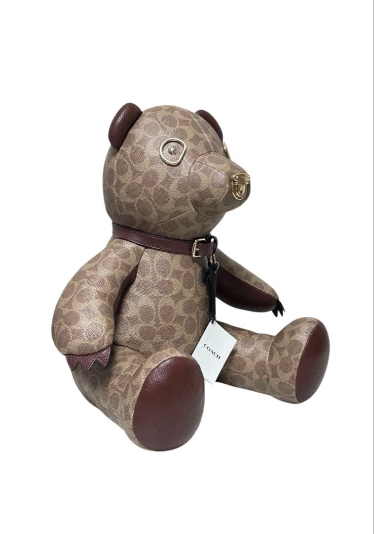COACH コレクティブル ベア・シグネチャーキャンバス　ラージ