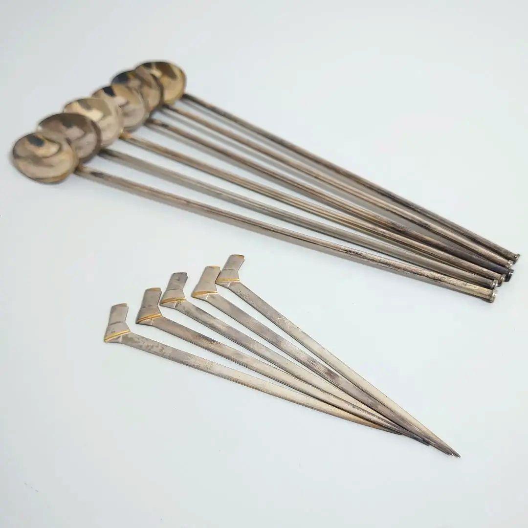 銀製 スプーンセット6本銀製ピン5本おまとめ品