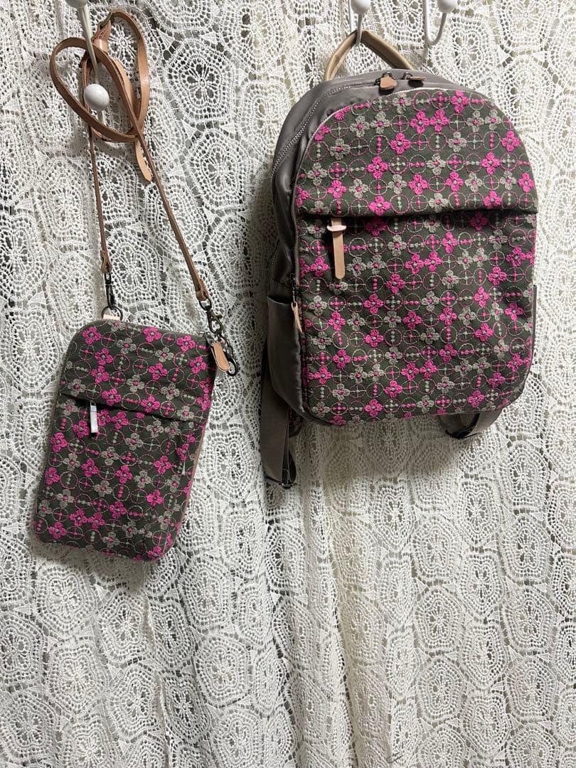 専用50904音の絵ハーフハンドメイドリュック　 ガバポシェット付き