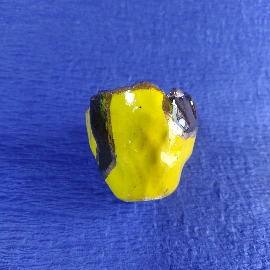 【希少】高鶴元　おちょこ　ぐい呑み　盃　湯呑み　鑑賞用　陶器　金色縁　　レトロ