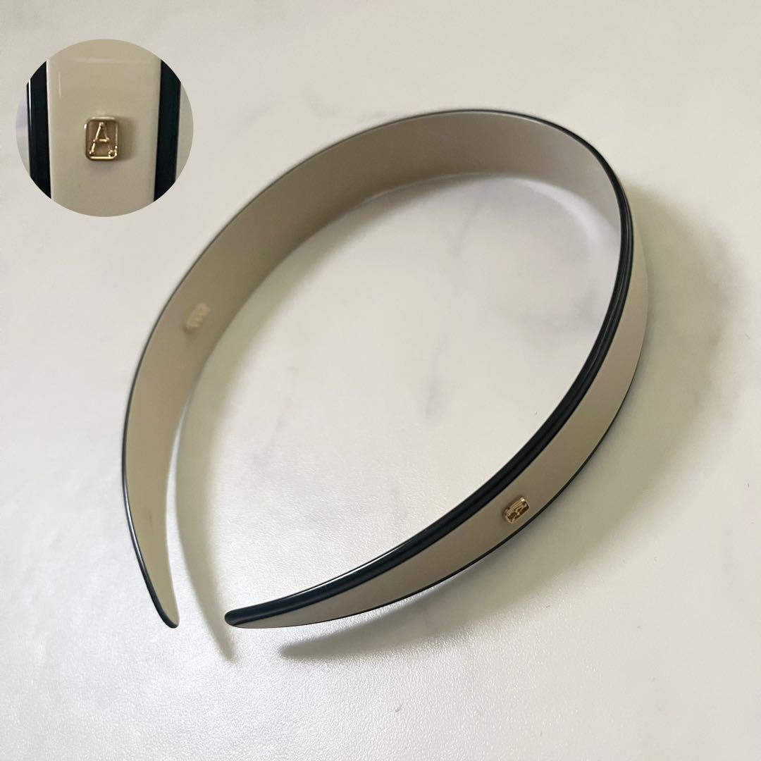 美品　アレクサンドル ドゥ パリ　カチューシャ　LISERAI ベージュ×黒