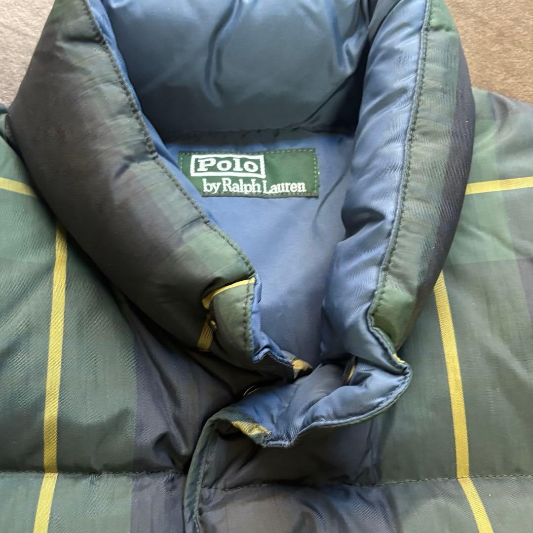 キ*カ様 Ralph Lauren 名作 ブラックウォッチ ダウンベスト　80'