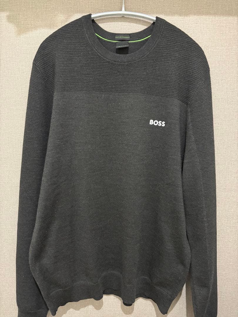 BOSS ロゴ クルーネックセーター ドライフレックスファブリック