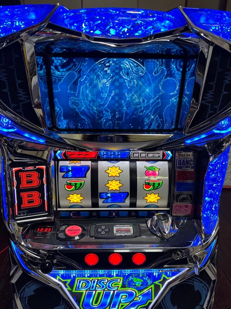 【送料無料】名機！ディスクアップ サミー 青パネル 静音仕様 不要機付