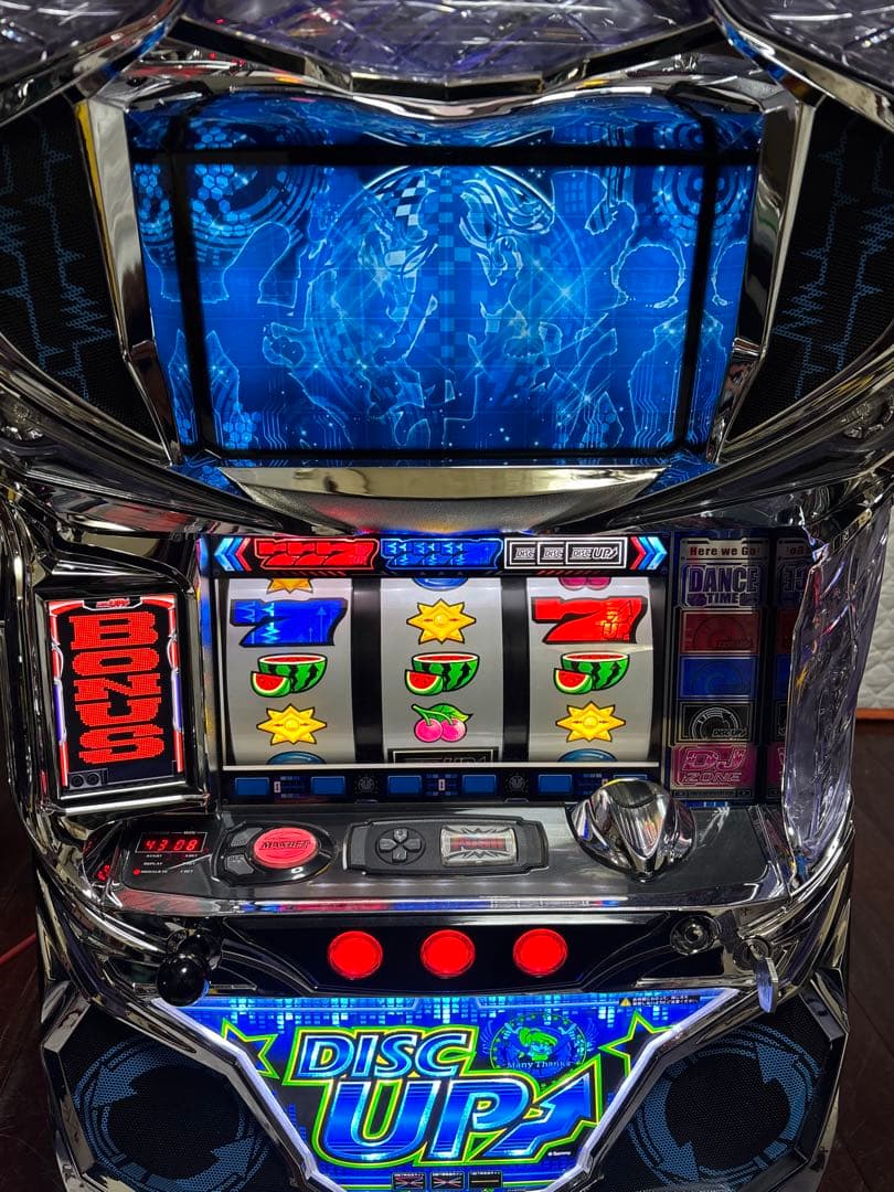 【送料無料】名機！ディスクアップ サミー 青パネル 静音仕様 不要機付