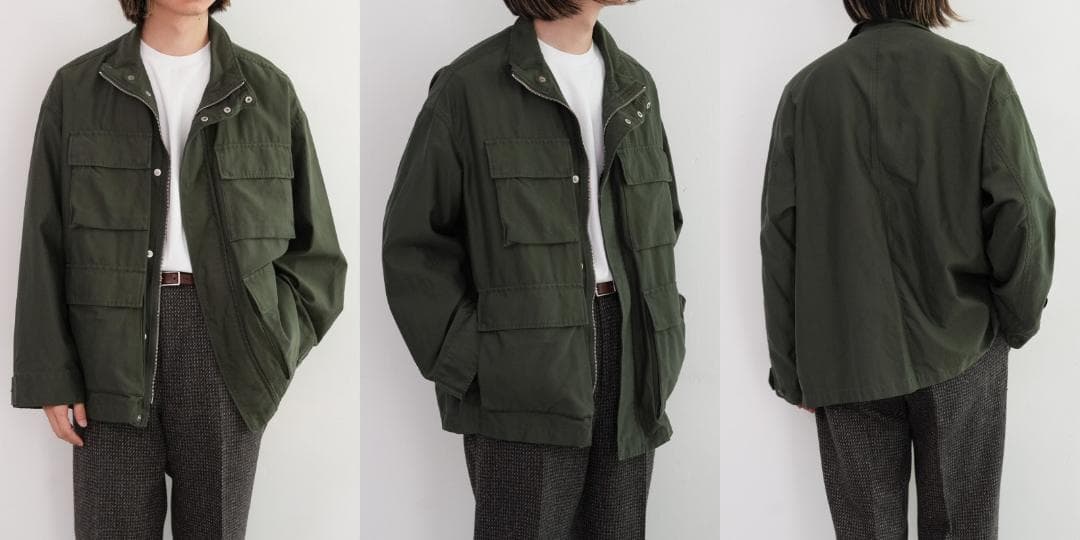 Graphpaper　25AWバックサテン　ミリタリージャケット　グラフペーパー