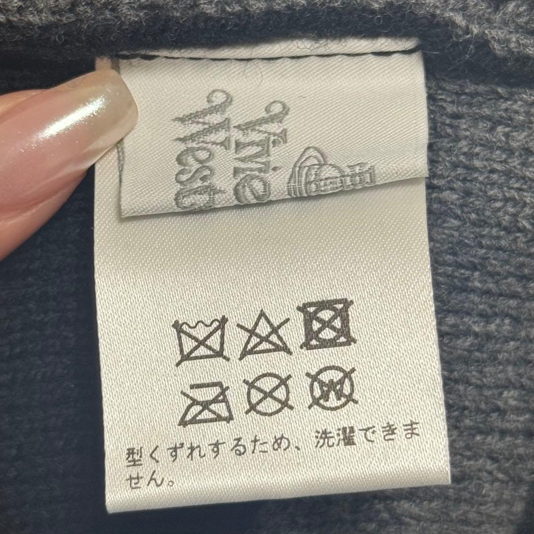 Vivienne Westwood ORB オーブ ボーダー ニット帽 黒