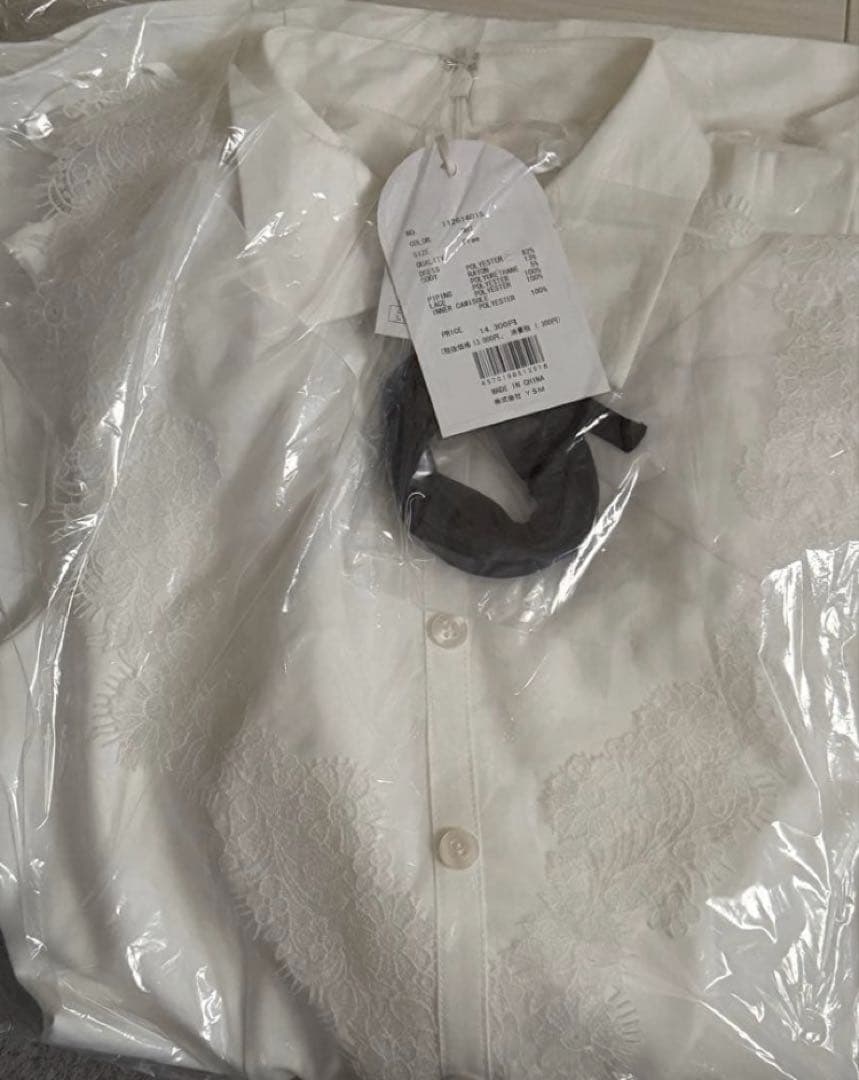 Darich ダーリッチ ショルダースカラップフリルシャツミニワンピース フリー