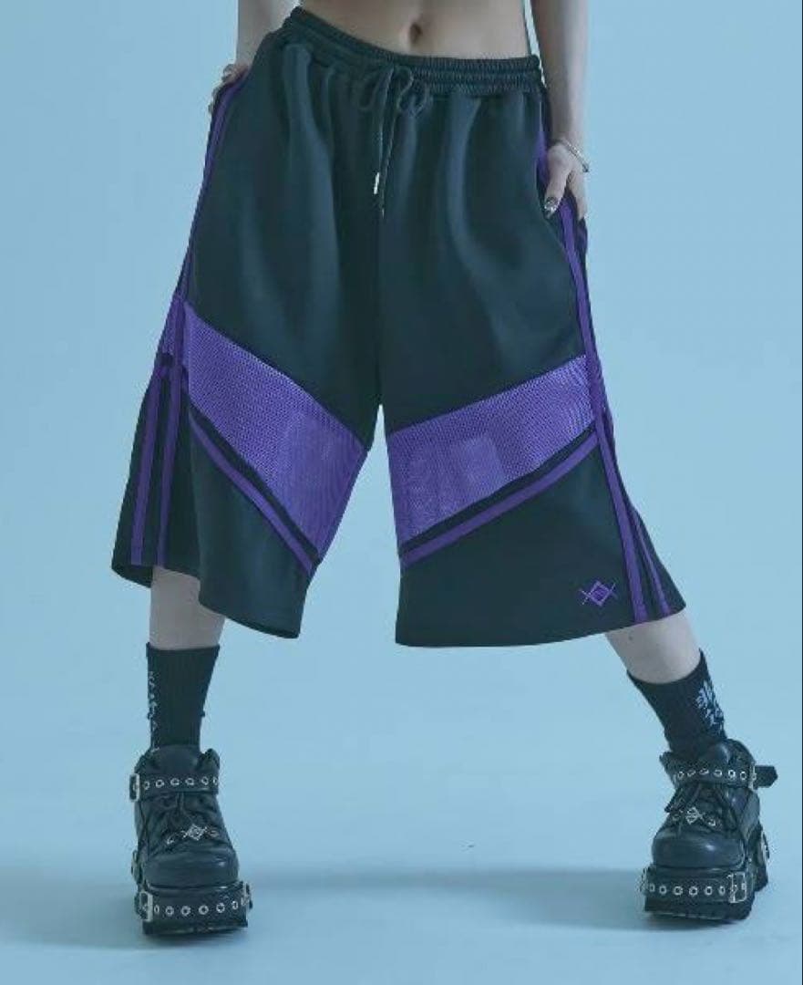 REFLEM メッシュ切替ジャージハーフパンツ