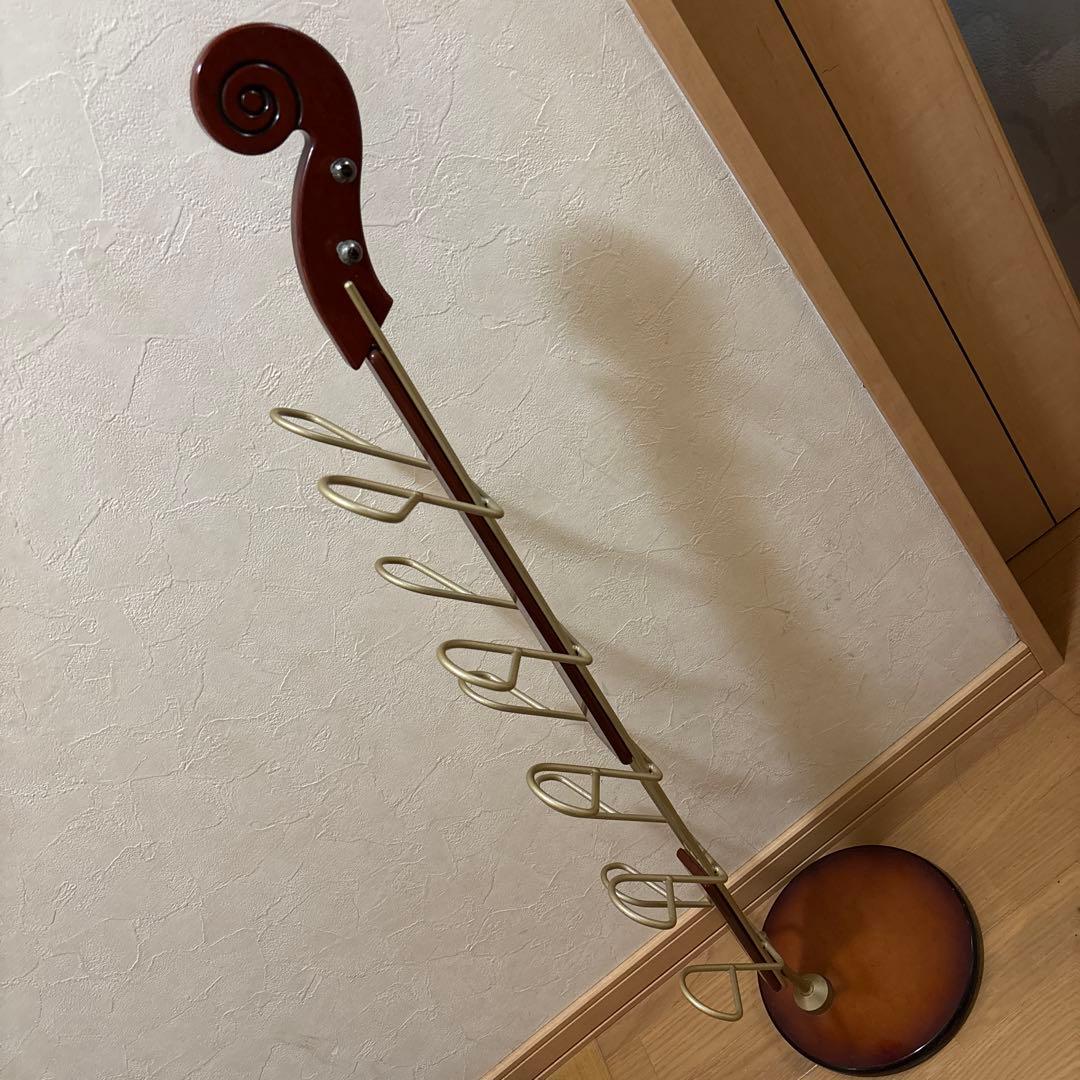 スリッパ立て　家具　楽器　ヤマハ　バイオリン、チェロ型スリッパラック 5足