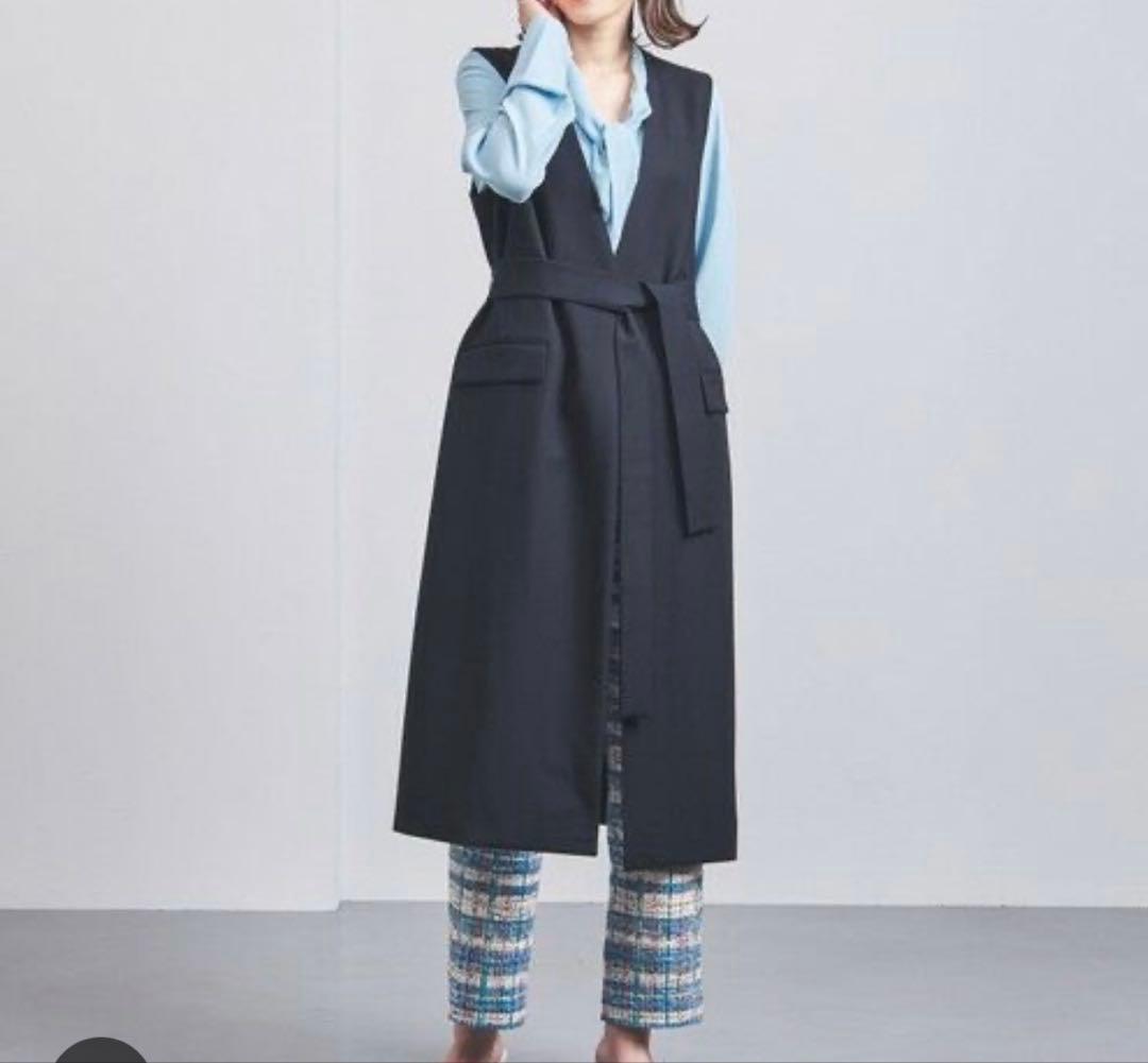 ユナイテッドアローズ ロングジレ ネイビー