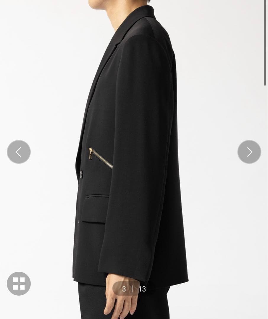 【たかお】CULLNI ダブルサテンジップポケットテーラード サイズ1