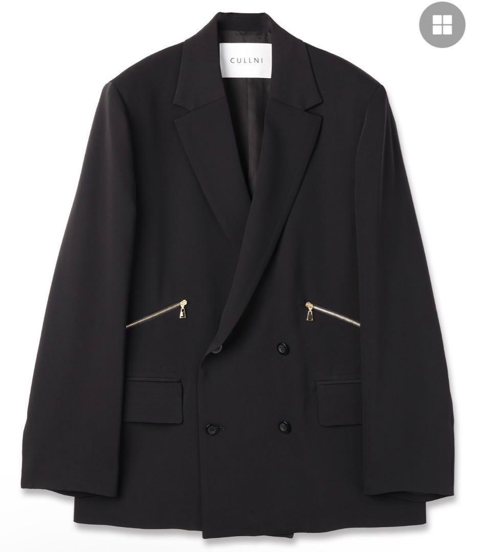 【たかお】CULLNI ダブルサテンジップポケットテーラード サイズ1