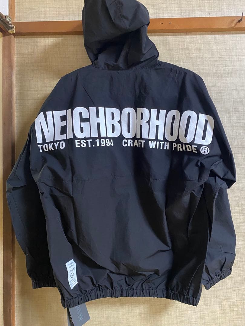 NEIGHBORHOOD　ネイバーフッドナイロンアノラックパーカー Sサイズ　黒