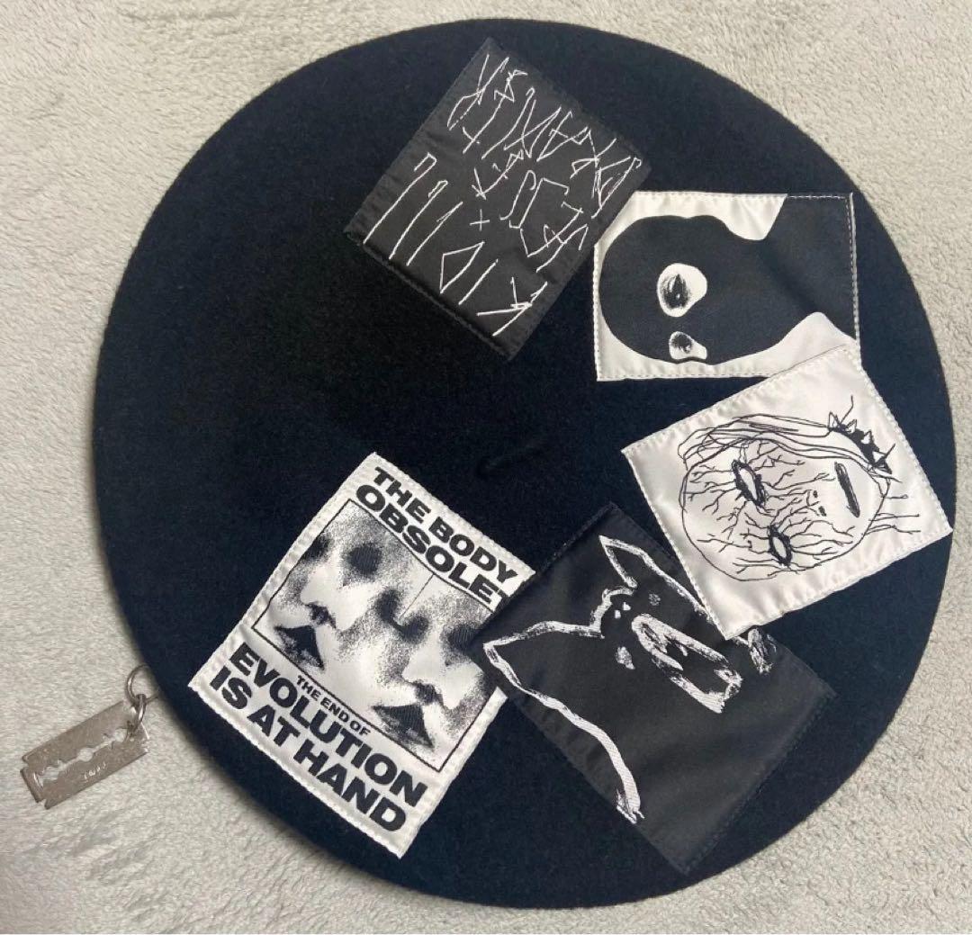 KIDILL CA4LA コラボ　ベレー帽　キディル　ブラック