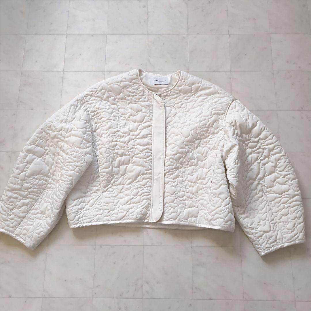 美品♪　ADAM ET ROPE' FEMME 　アートキルティングブルゾン