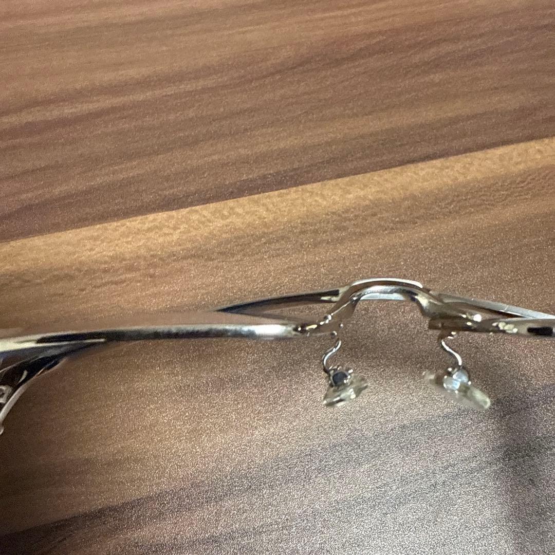 サムライ翔　シルバーメタルフレーム度付きメガネ