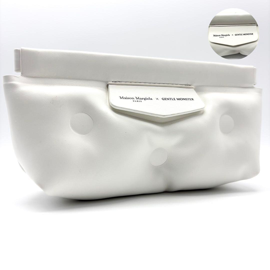 メゾンマルジェラ×ジェントルモンスター サングラスケース ポーチ ホワイト