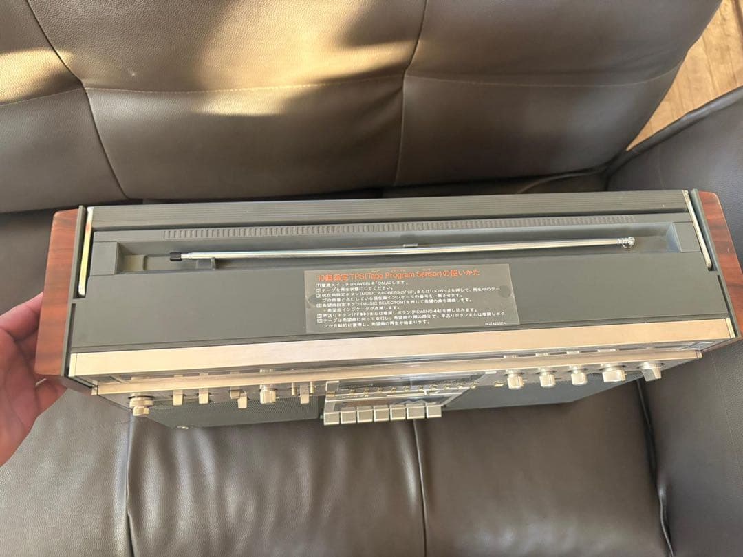 ウッド調ラジカセ AM/FM テープデッキ搭載お値段交渉受け付けます。