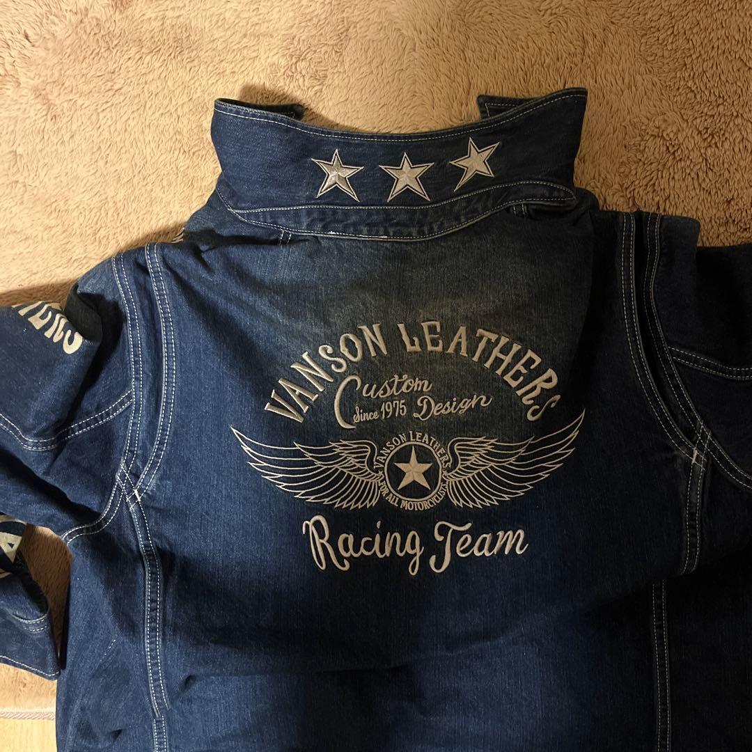 今日限定値下げVanson Racing Team デニムオーバーオール XXL