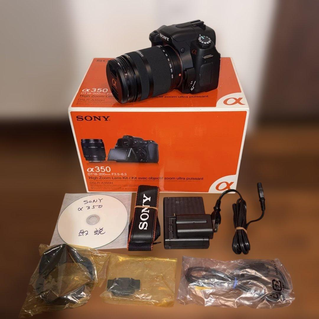 SONY α350 デジタル一眼レフカメラ バッテリー メモリー付 送料無料