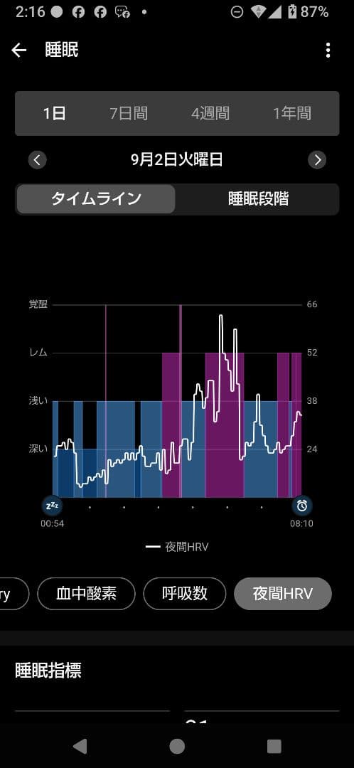 GARMIN INDEX SLEEP MONITOR バンドサイズ(L/XL)