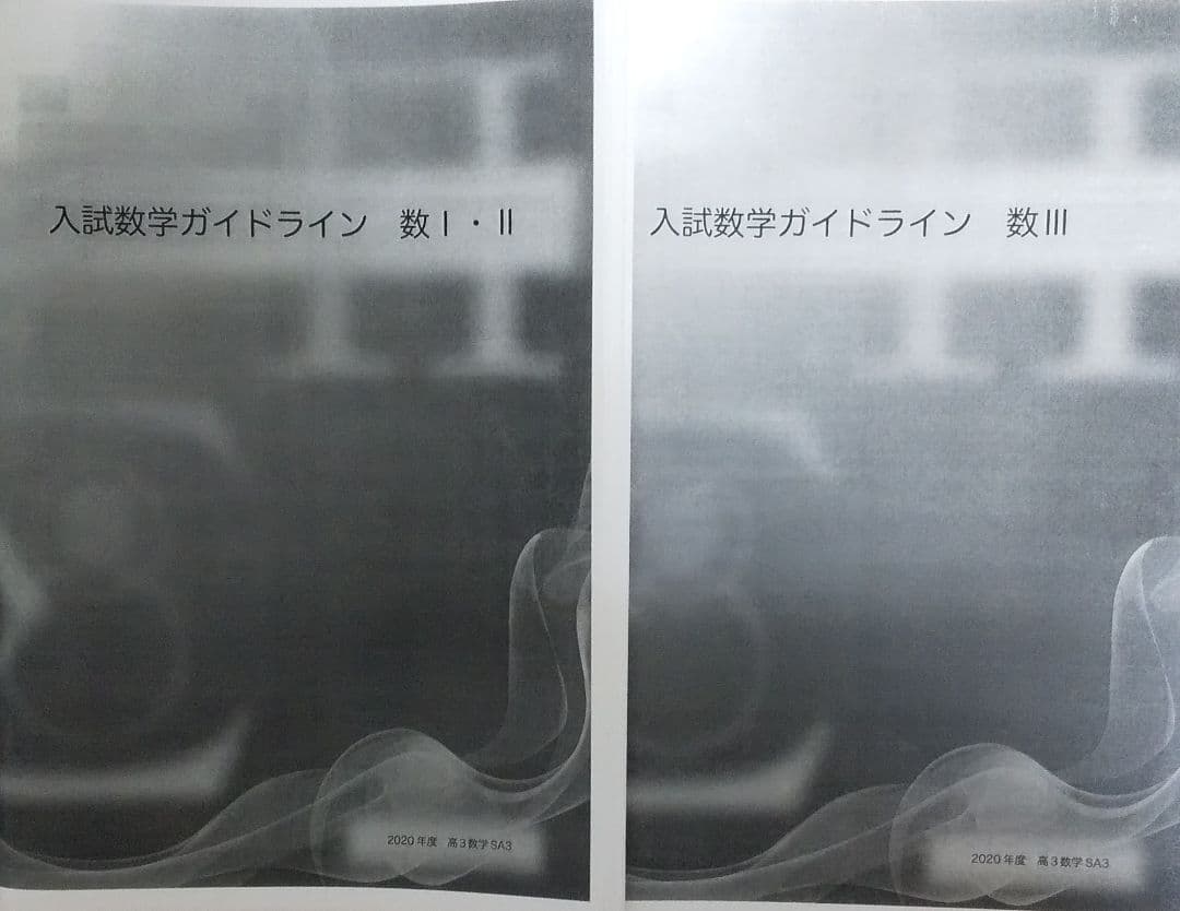 鉄緑会　高3SA　数学　定石集　 解法　入試数学ガイドライン2冊