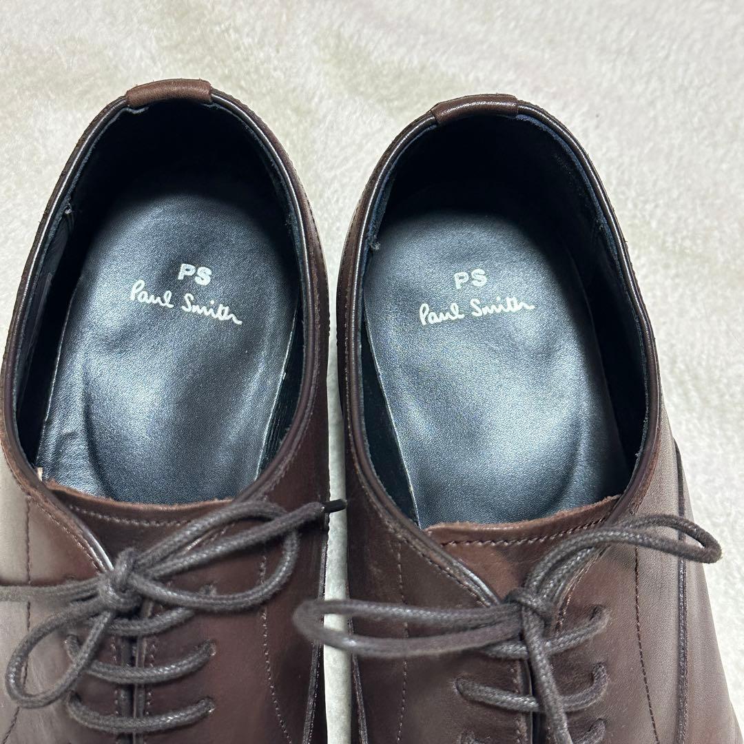 美品 PS Paul Smith ストレートチップ 革靴 UK7 ブラウン
