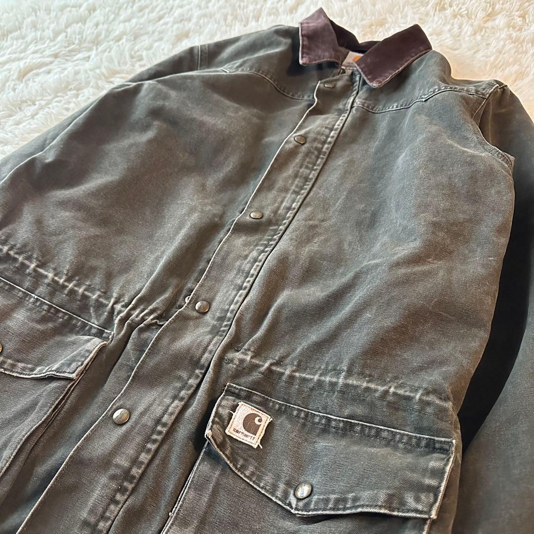 希少 90s Carhartt カバーオール ダック モスグリーン L Tall