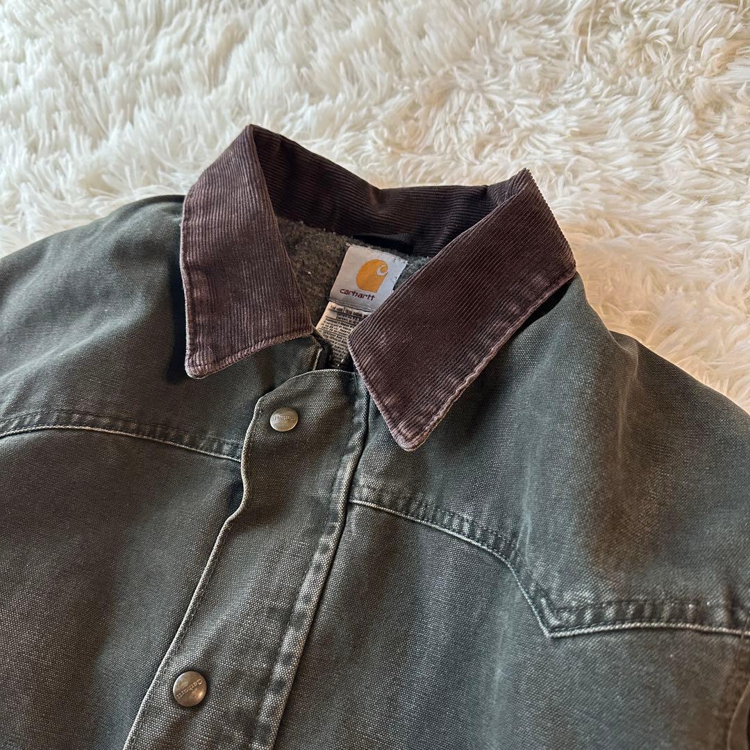 希少 90s Carhartt カバーオール ダック モスグリーン L Tall