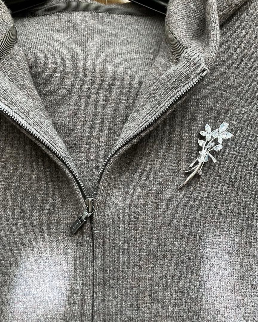 FOXEY ブローチ 44,550円 フォクシー 現行販売品 クリア コサージュ