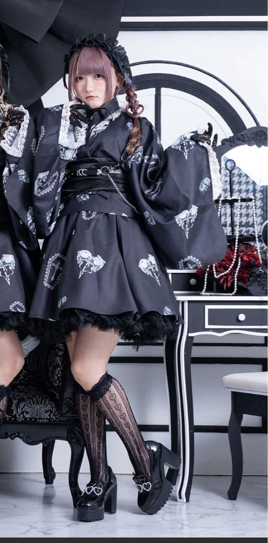 浴衣ドレス pal elfy モノトーン