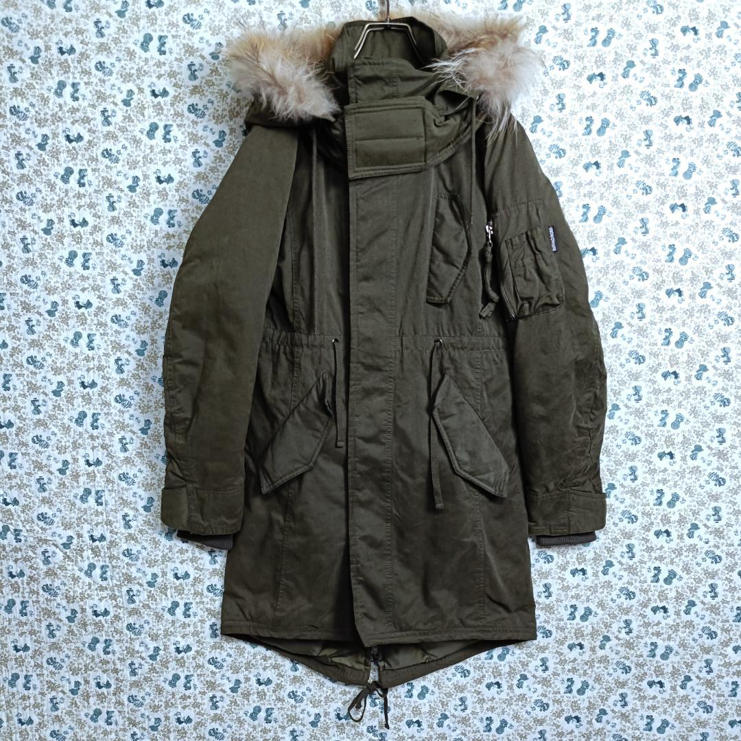 RT111297専用☆BUFFALO BOBS　モッズコート　ダウン　ファー　緑