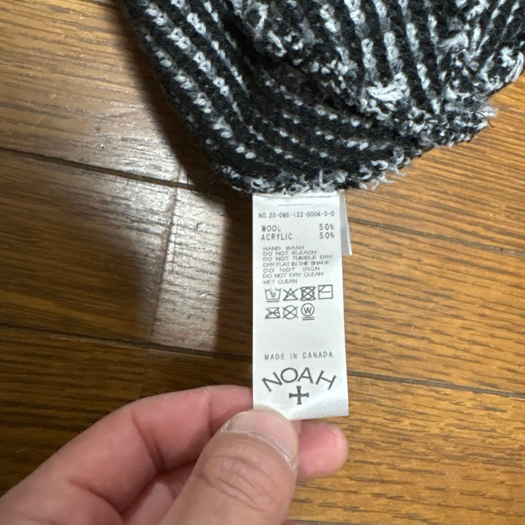 NOAH ニット帽 ブラック・ホワイト