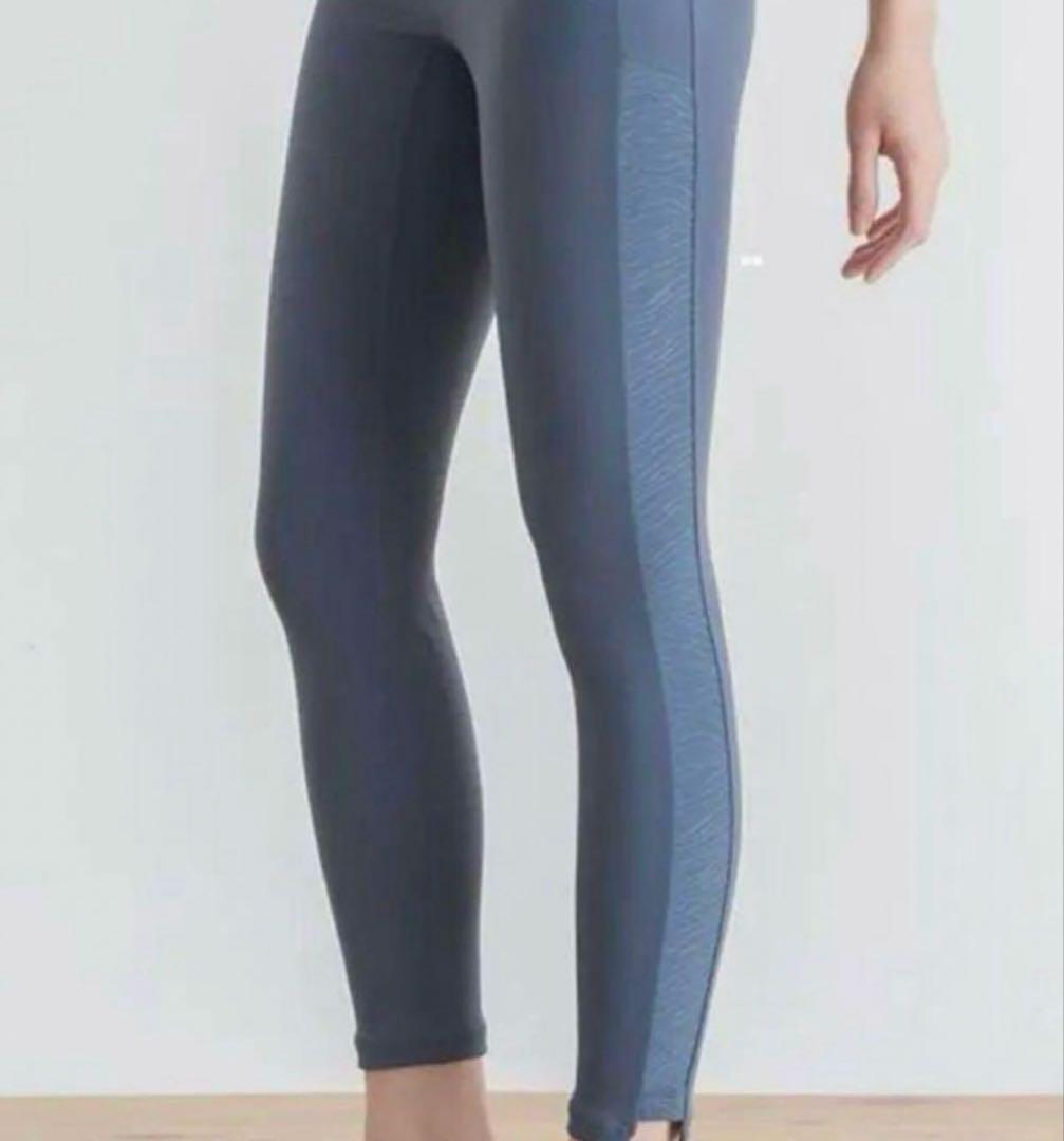 ★最終価格・新品★ スカーラ エコジャガードレギンス スモークブルー S 完売品